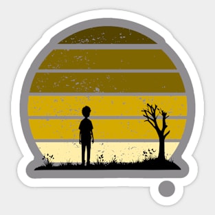By the sunset Sticker